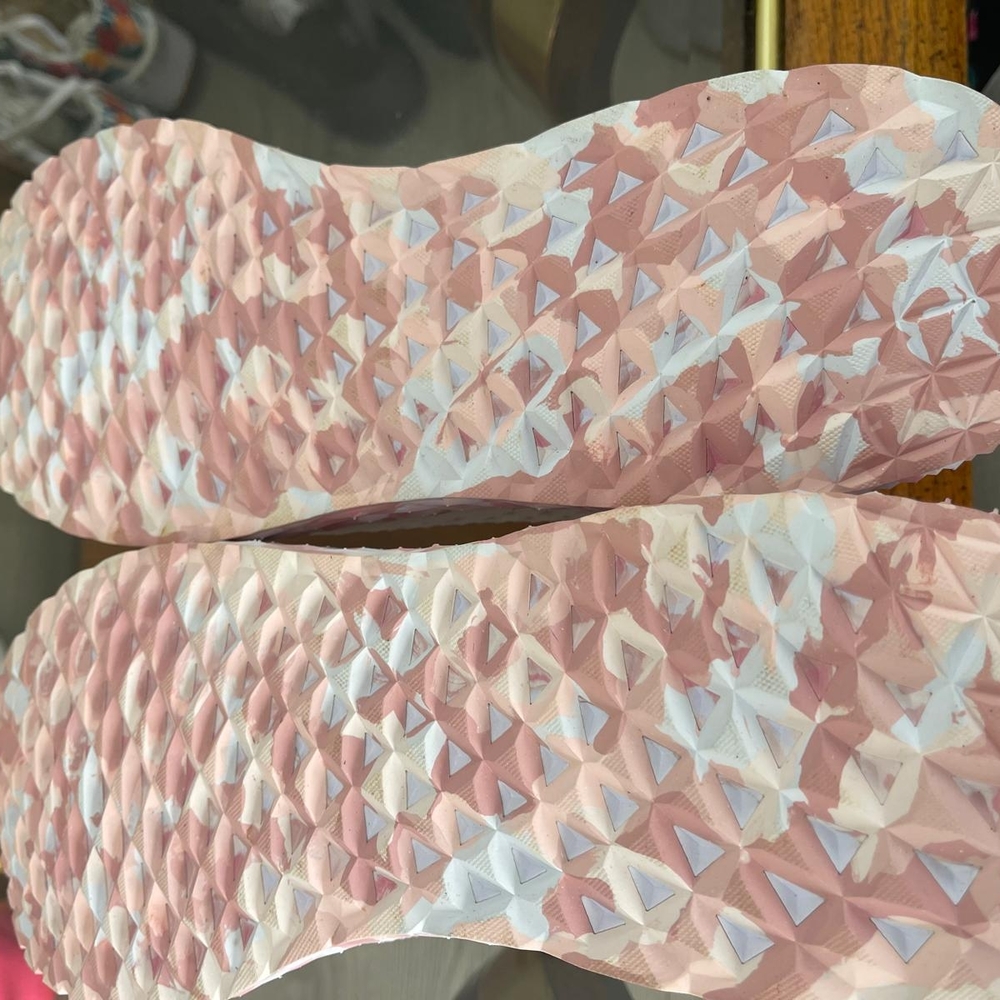 Women's Pink and White Athletic Shoes